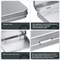 2 Pieces Metal Rectangular Tin Metal Hinged Lid Tin Metal Empty Box Container Silver Rectangular Storage Tin Box with Lid for Watercolor Jewelry Makeup Pill Candy Craft Organize (2 Pieces)